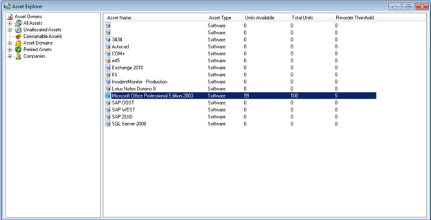 Asset CI Inventory Management