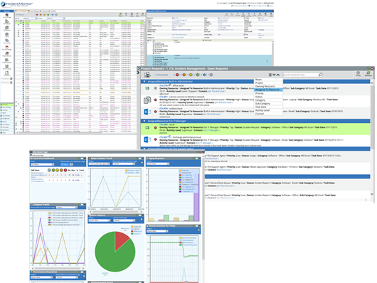 service desk and itil software screens